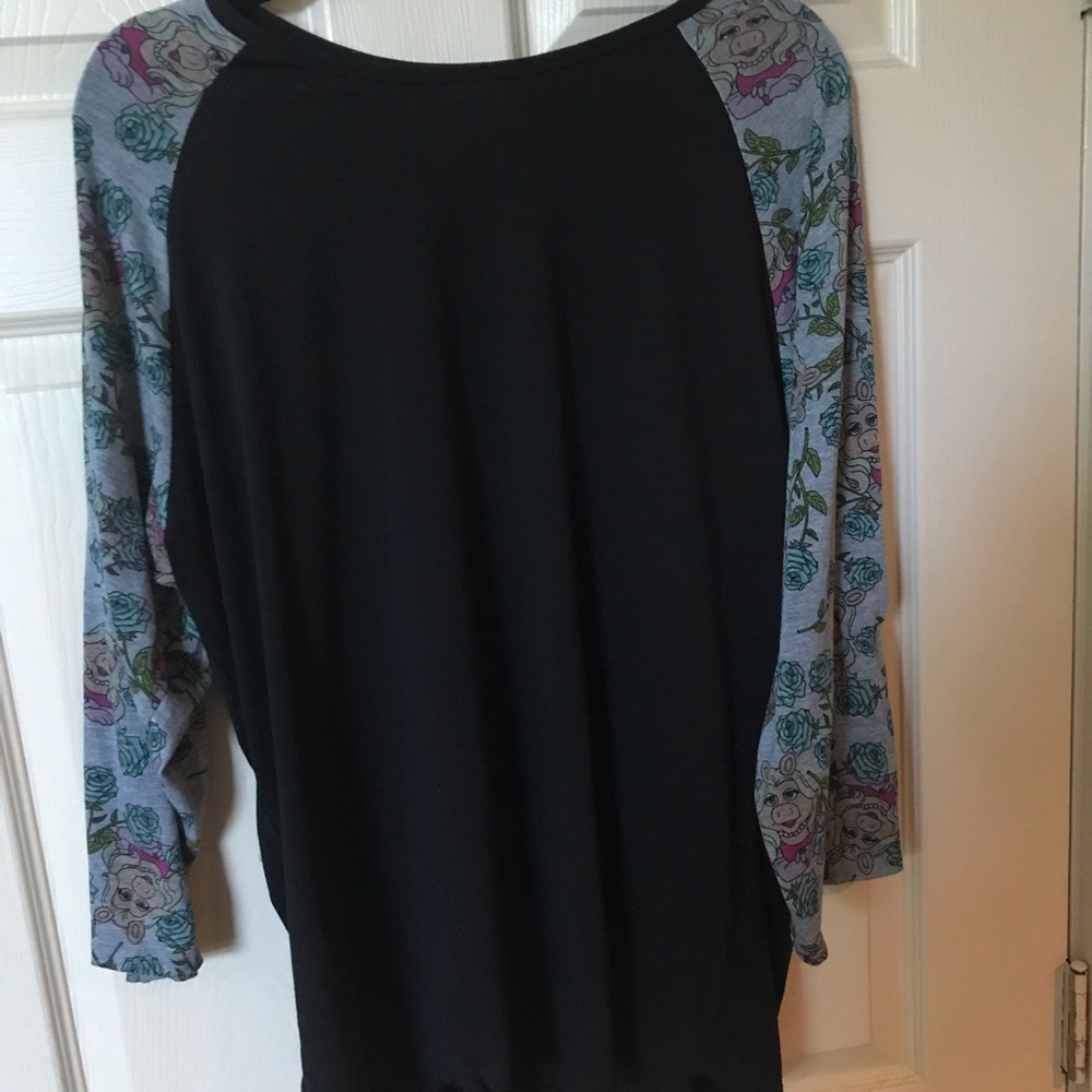 LulaRoe Disney Randy baseball shirt Miss Piggy 3x